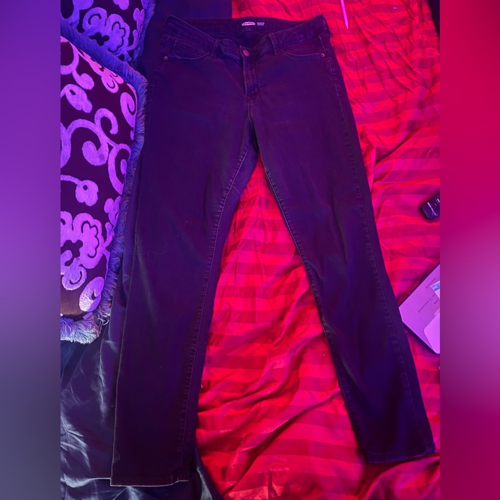 Old Navy Black Rockstar Super Skinny Jeans